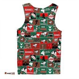 South Sydney Rabbitohs Men Singlet - Team Of Us Die Hard Fan Supporters Comic Style Men Singlet
