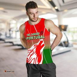 Portugal Rugby Men Tank Top Wolf - Os Lobos