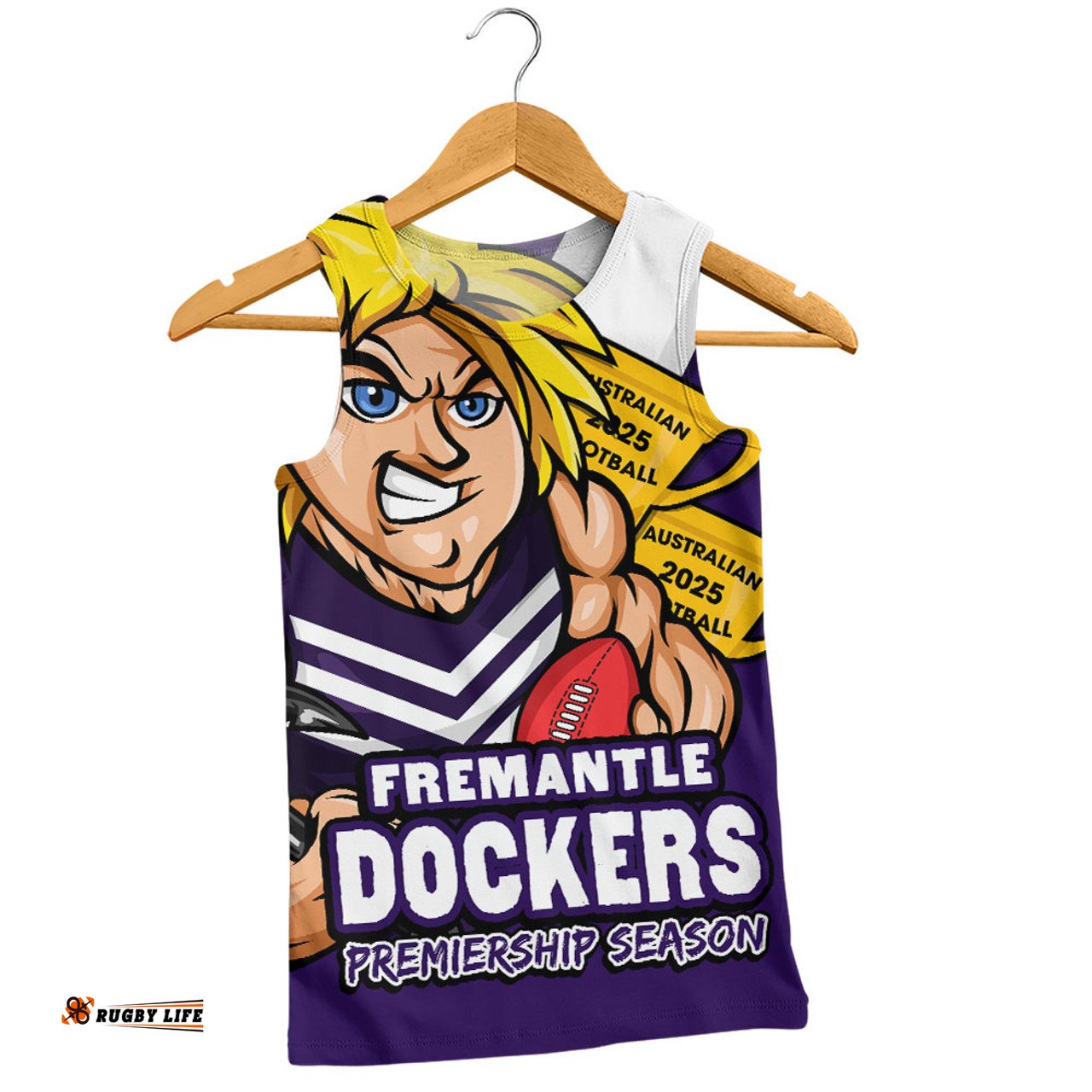 Amazing Aussie Fremantle Australian Football Finals Premiership Spirit Men Tank Top