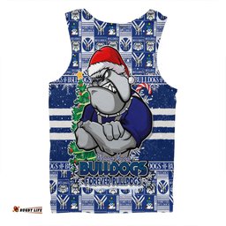 Amazing Aussie Canterbury Bankstown Bulldogs Merry Ugly Christmas Comic Style Men Tank Top