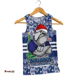 Amazing Aussie Canterbury Bankstown Bulldogs Merry Ugly Christmas Comic Style Men Tank Top
