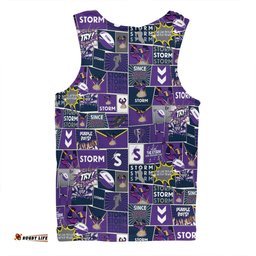 Amazing Aussie Melbourne Storm Team Of Us Die Hard Fan Supporters Comic Style Men Tank Top