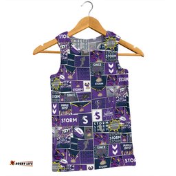 Amazing Aussie Melbourne Storm Team Of Us Die Hard Fan Supporters Comic Style Men Tank Top