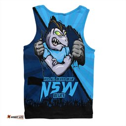 Amazing Aussie New South Wales Blues Origin Battleground Blues Unleashed Men Tank Top