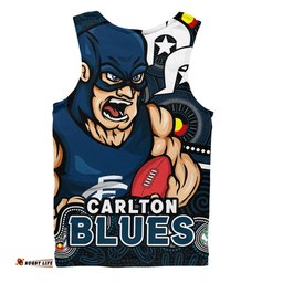 Amazing Aussie Carlton NAIDOC Spirit Of Country Men Tank Top