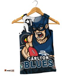 Amazing Aussie Carlton NAIDOC Spirit Of Country Men Tank Top