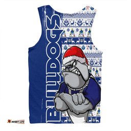 Amazing Aussie Canterbury Bankstown Bulldogs Merry Ugly Xmas Nordic Pattern Style Men Tank Top