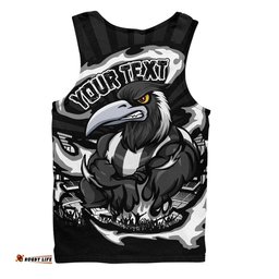Amazing Aussie Collingwood Premiership Series Flame Edition Men Tank Top