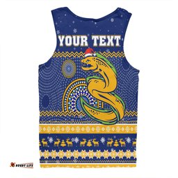 Amazing Aussie Parramatta Eels Christmas Custom Ugly Xmas And Aboriginal Patterns For Die Hard Fan Men Tank Top