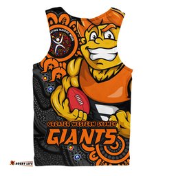 Amazing Aussie GWS GIANTS Power Through Generations NAIDOC Edition Men Tank Top