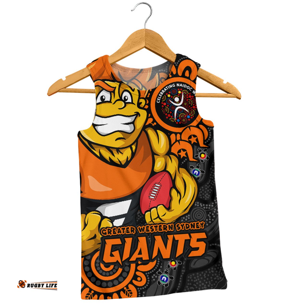 Amazing Aussie GWS GIANTS Power Through Generations NAIDOC Edition Men Tank Top