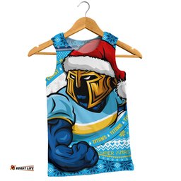 Amazing Aussie Gold Coast Titans Ugly Knit Style For Christmas Game Fans Men Tank Top