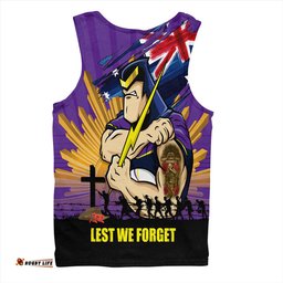 Amazing Aussie Melbourne Storm Fearless ANZAC Defender Men Tank Top