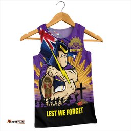 Amazing Aussie Melbourne Storm Fearless ANZAC Defender Men Tank Top