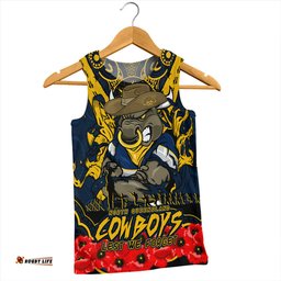 Amazing Aussie North Queensland Cowboys Ripped Legacy Of The Game The ANZAC Spirit Lives On Men Tank Top