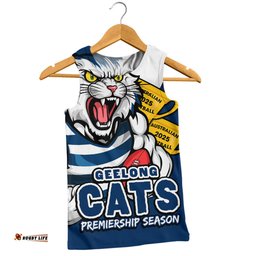 Amazing Aussie Geelong Cats Australian Football Finals Premiership Spirit Men Tank Top