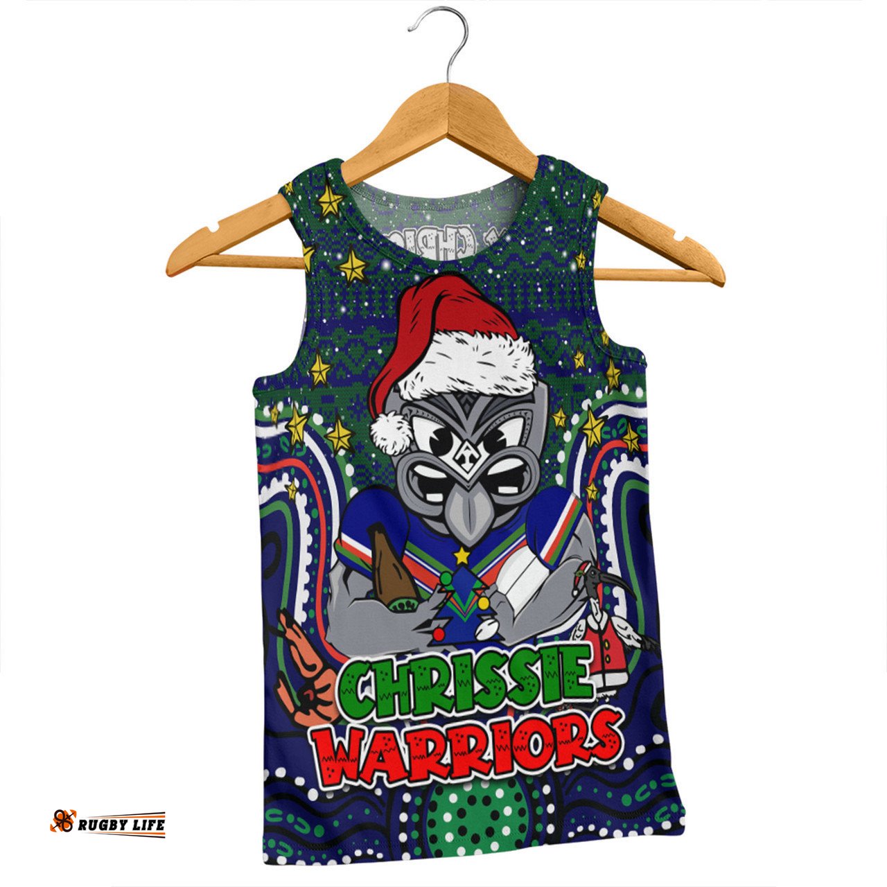 New Zealand Warriors Christmas Custom Men Singlet - Christmas Knit Patterns Vintage Jersey Ugly Men Singlet