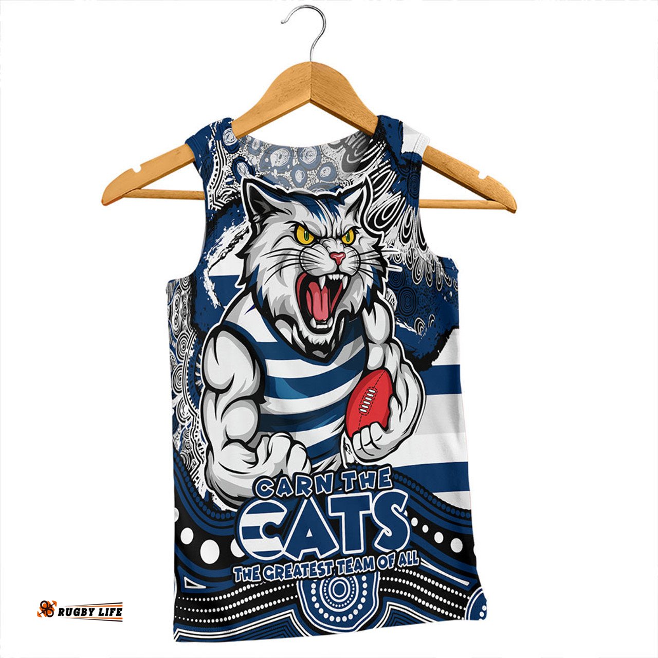 Amazing Aussie Geelong Cats Blazing Spirit Of Victory Men Tank Top