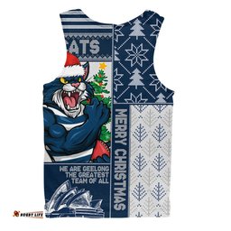 Amazing Aussie Geelong Cats Merry Christmas Knit Style Festive Spirit Men Tank Top