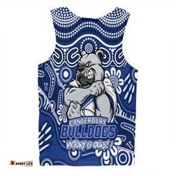 Amazing Aussie Canterbury Bankstown Bulldogs Aboriginal Inspired Tough Fan Rugby For Life Ver 2.0 Men Tank Top