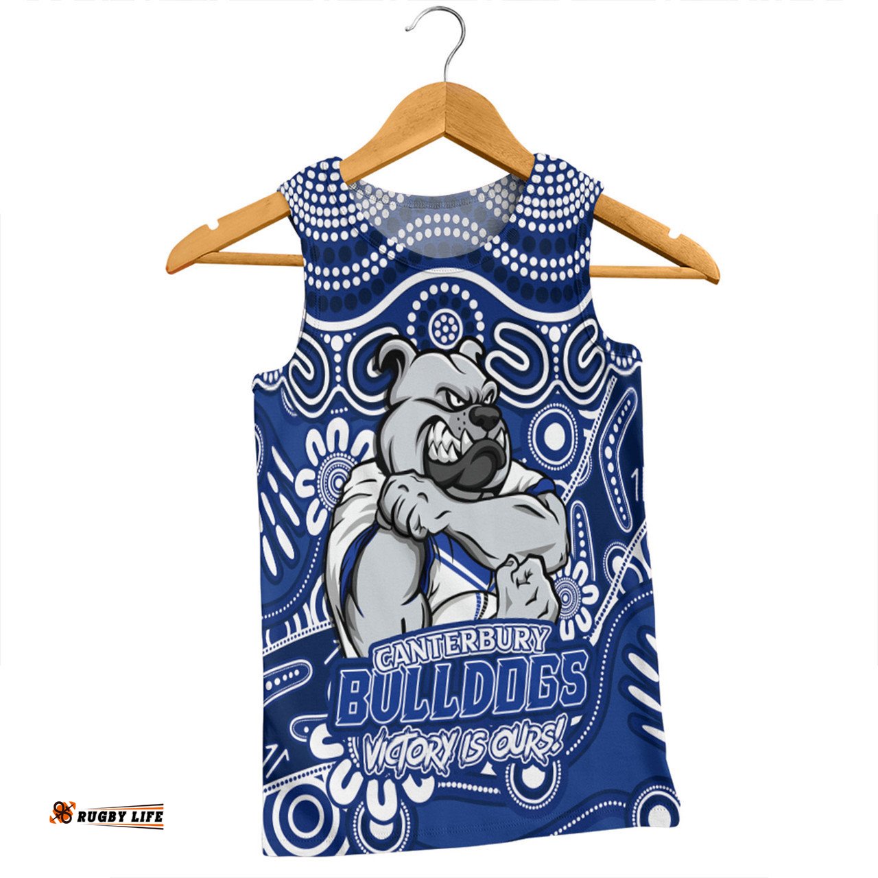 Amazing Aussie Canterbury Bankstown Bulldogs Aboriginal Inspired Tough Fan Rugby For Life Ver 2.0 Men Tank Top
