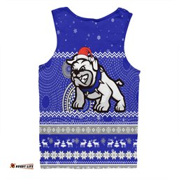 Amazing Aussie Canterbury Bankstown Bulldogs Christmas Custom Ugly Xmas And Aboriginal Patterns For Die Hard Fan Men Tank Top