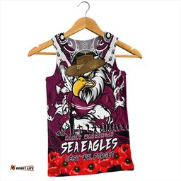 Amazing Aussie Manly Warringah Sea Eagles Ripped Legacy Of The Game The ANZAC Spirit Lives On Men Tank Top