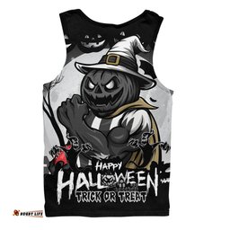 Amazing Aussie Collingwood Dark Pumpkin Halloween Spirit Men Tank Top