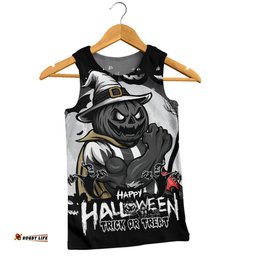 Amazing Aussie Collingwood Dark Pumpkin Halloween Spirit Men Tank Top
