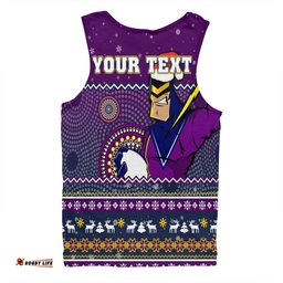 Amazing Aussie Melbourne Storm Christmas Custom Ugly Xmas And Aboriginal Patterns For Die Hard Fan Men Tank Top