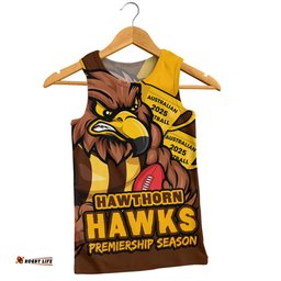 Amazing Aussie Hawthorn Australian Football Finals Premiership Spirit Men Tank Top