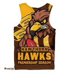 Amazing Aussie Hawthorn Australian Football Finals Premiership Spirit Men Tank Top
