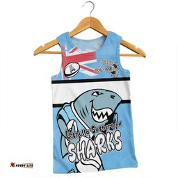 Amazing Aussie Cronulla Sutherland Sharks Happy Australia Day We Are One And Free Men Tank Top