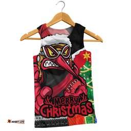 Amazing Aussie Essendon Santa Scoring Touchdown On Christmas Game Day Men Tank Top