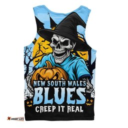 Amazing Aussie New South Wales Blues Dark Moon Rugby Halloween Battle Edition Men Tank Top