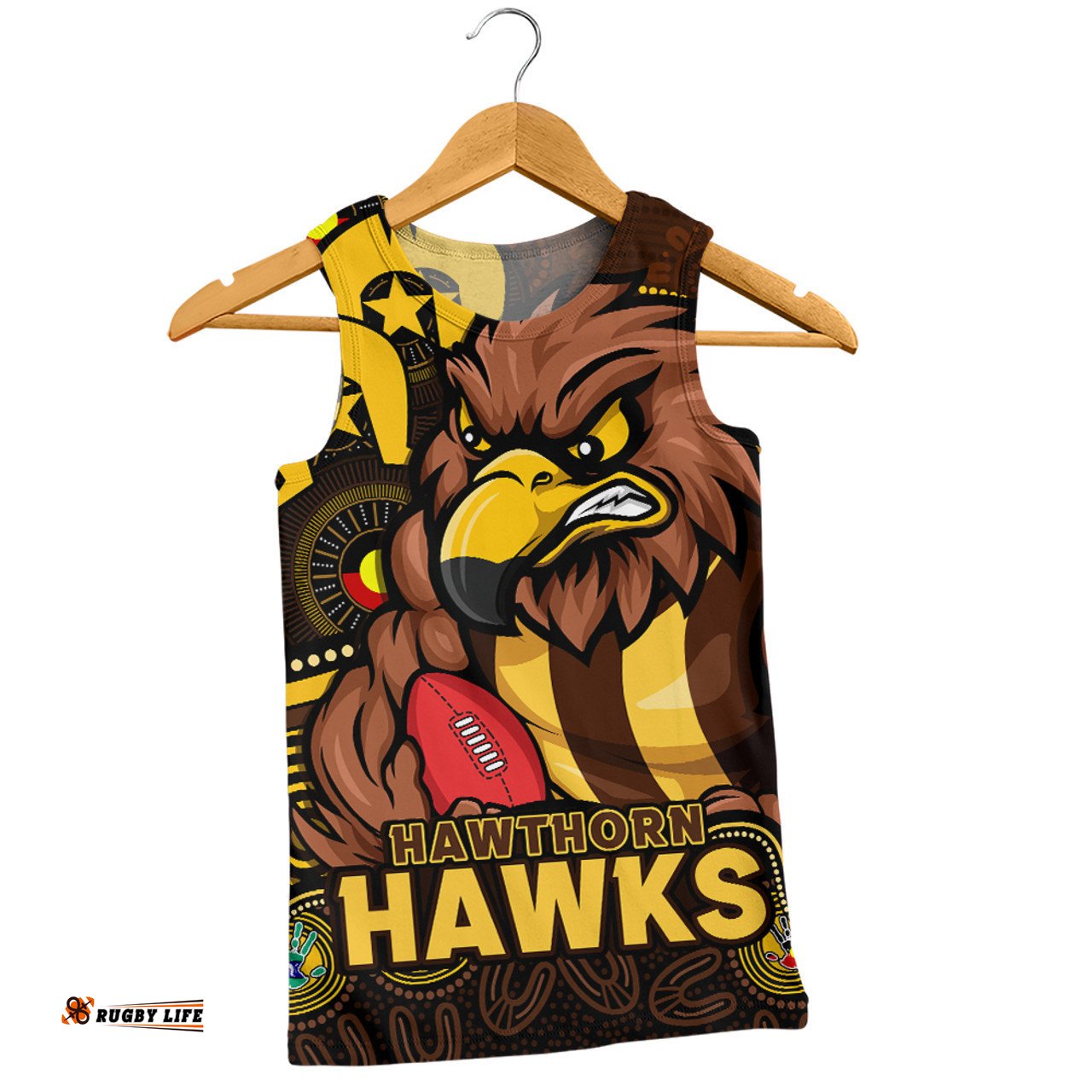 Amazing Aussie Hawthorn NAIDOC Spirit Of Country Men Tank Top