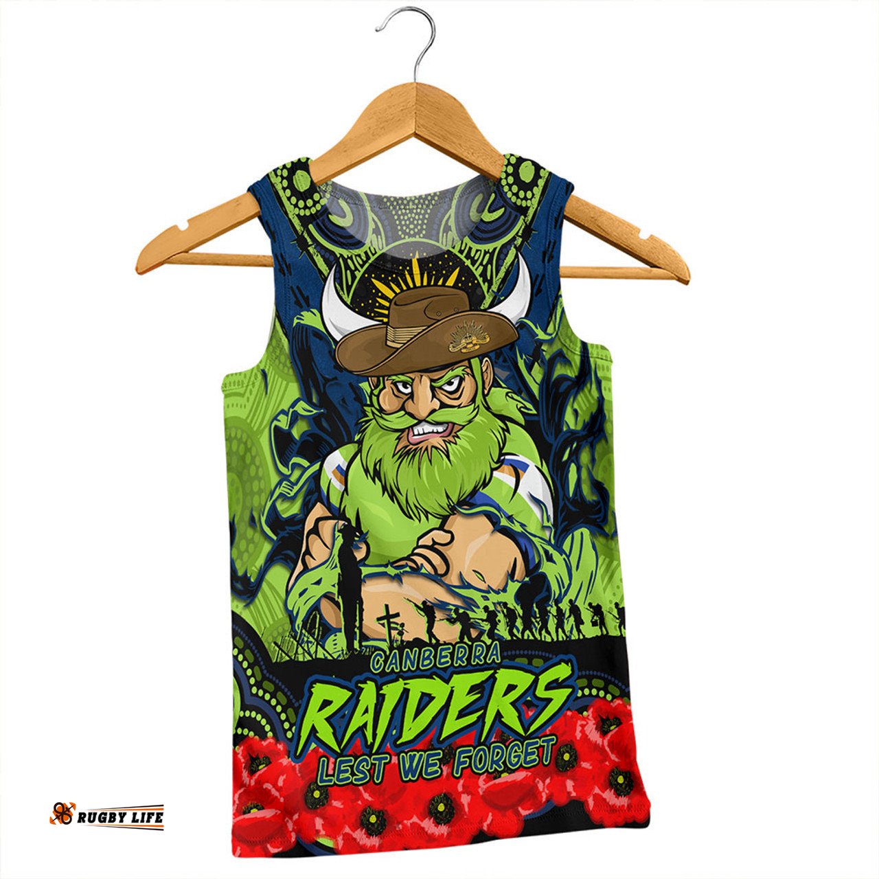 Amazing Aussie Canberra Raiders Ripped Legacy Of The Game The ANZAC Spirit Lives On Men Tank Top