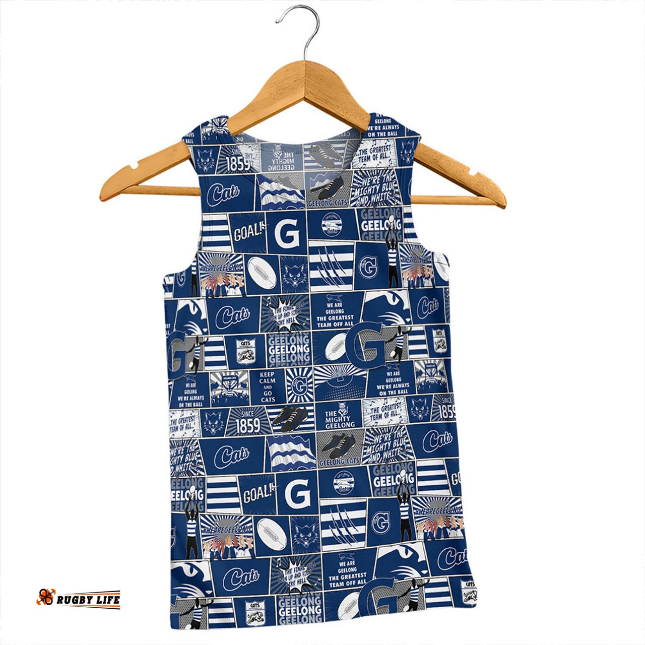 Amazing Aussie Geelong Cats Legacy Of The Pride Comic Style Men Tank Top