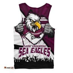 Amazing Aussie Manly Warringah Sea Eagles Fearless Soul Series Men Tank Top