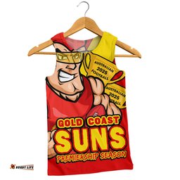 Amazing Aussie Gold Coast SUNS Australian Football Finals Premiership Spirit Men Tank Top