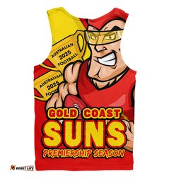 Amazing Aussie Gold Coast SUNS Australian Football Finals Premiership Spirit Men Tank Top