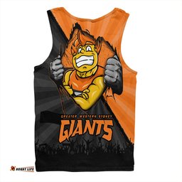 Amazing Aussie GWS GIANTS Breaking Through Fan Design Men Tank Top