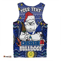 Amazing Aussie Canterbury Bankstown Bulldogs Christmas Custom Christmas Knit Patterns Vintage Jersey Ugly Men Tank Top