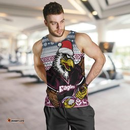 Australia Sea Eagles Men Tank Top - Eagles Mascot Knitted Christmas Patterns Men Tank Top