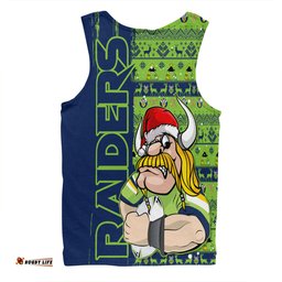 Amazing Aussie Canberra Raiders Merry Ugly Xmas Nordic Pattern Style Men Tank Top