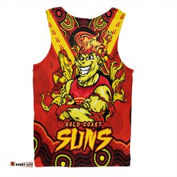 Amazing Aussie Gold Coast SUNS Ripped Legacy Of The Game Men Tank Top