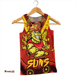 Amazing Aussie Gold Coast SUNS Ripped Legacy Of The Game Men Tank Top
