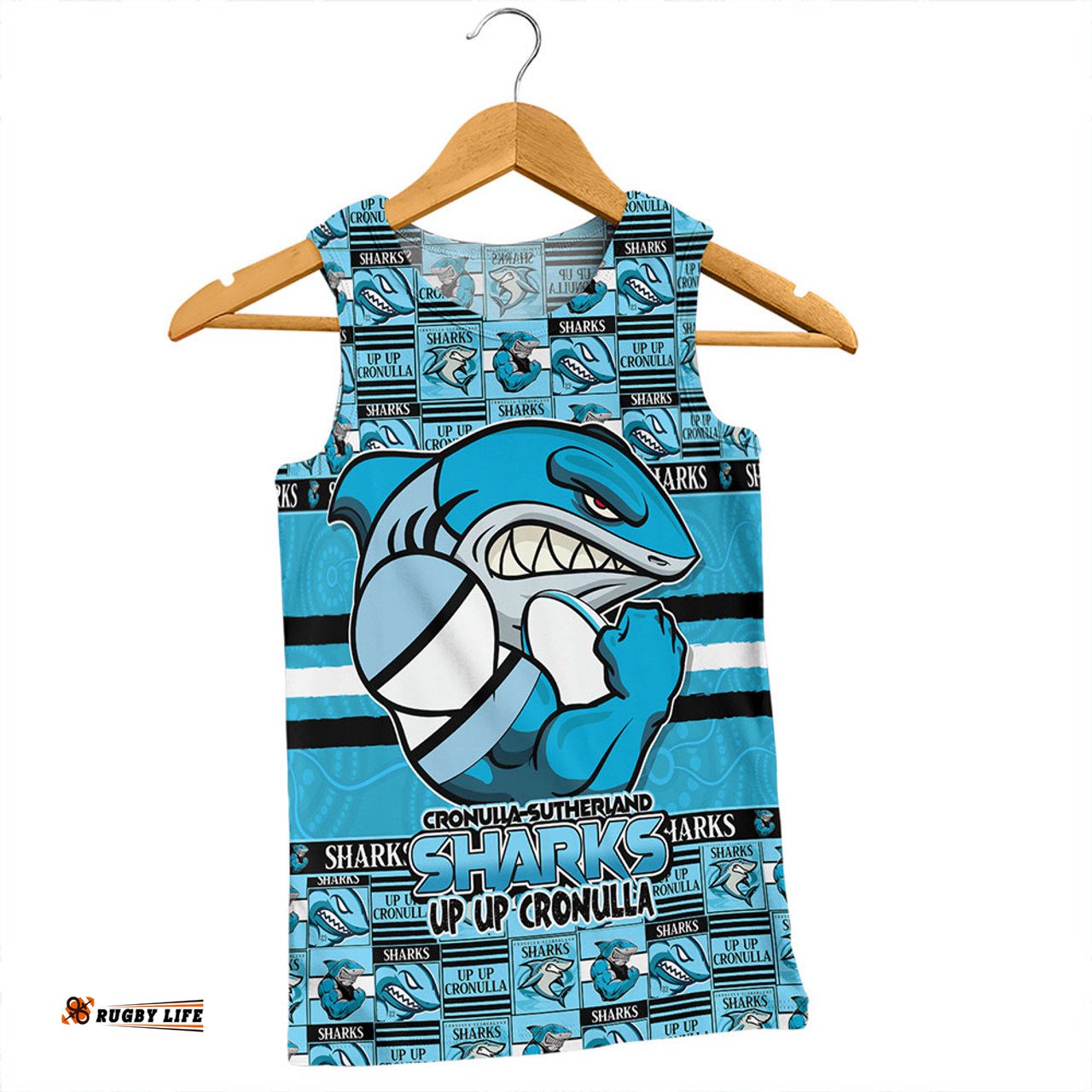 Amazing Aussie Cronulla Sutherland Sharks Champion���s Pride Comic Style Men Tank Top