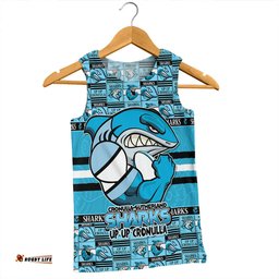 Amazing Aussie Cronulla Sutherland Sharks Champion���s Pride Comic Style Men Tank Top