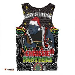 Penrith Panthers Christmas Custom Men Singlet - Christmas Knit Patterns Vintage Jersey Ugly Men Singlet